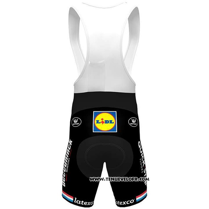 2020 Maillot Ciclismo Deceuninck Quick Step Champion Pays Bas Manches Courtes et Cuissard